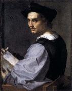 Andrea del Sarto The so called Portrait of a Sculptor oil on canvas